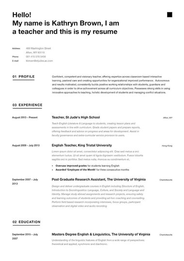 Plantilla Minimalista