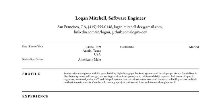 Crear mi CV