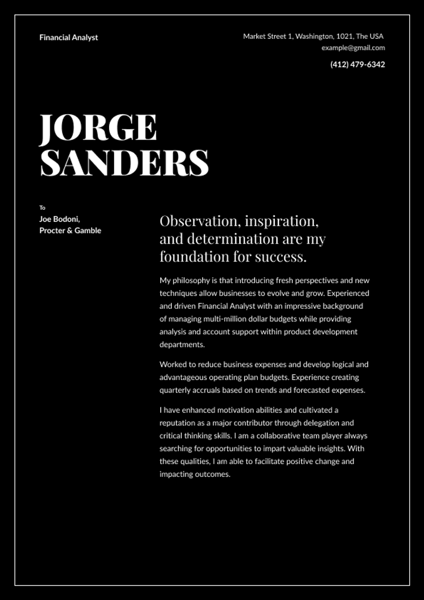 Chicago cover_letter template