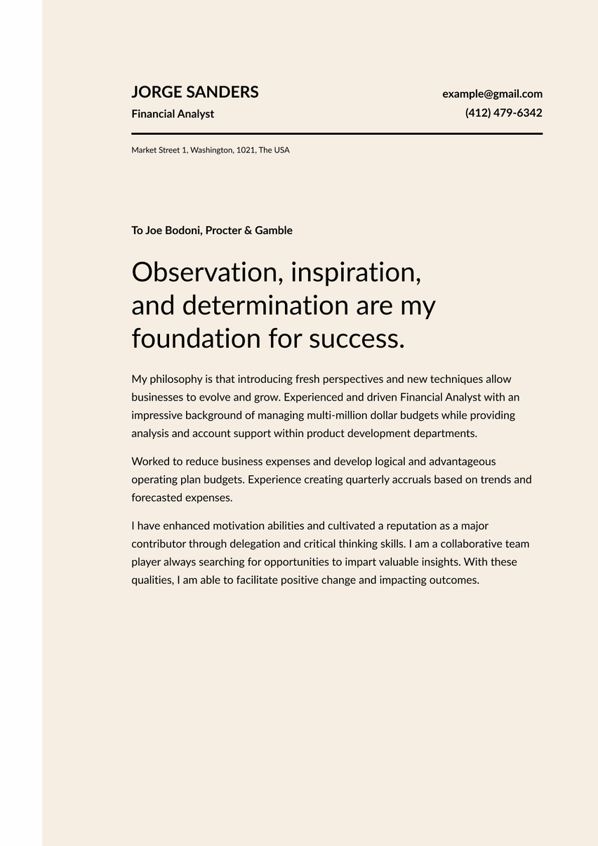 Copenhague cover_letter template