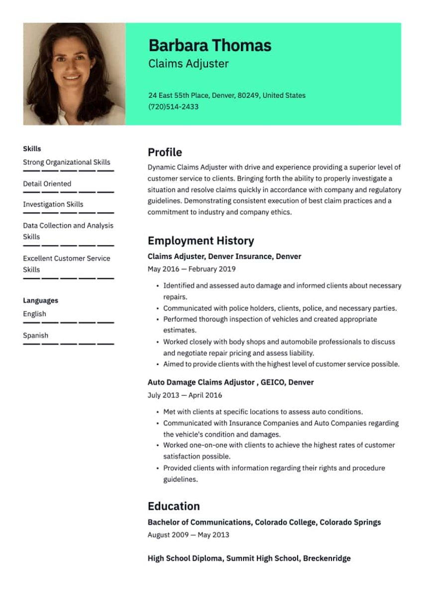 Viena resume template